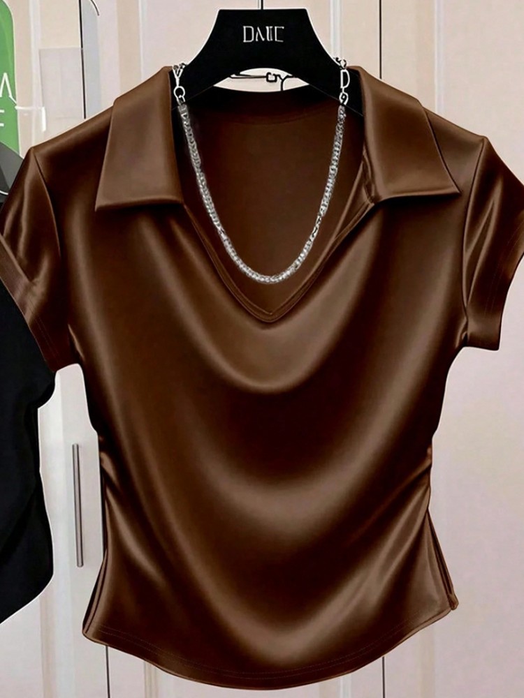 Xl Summer Clothing - T-shirt Casual da Donna Taglie Forti