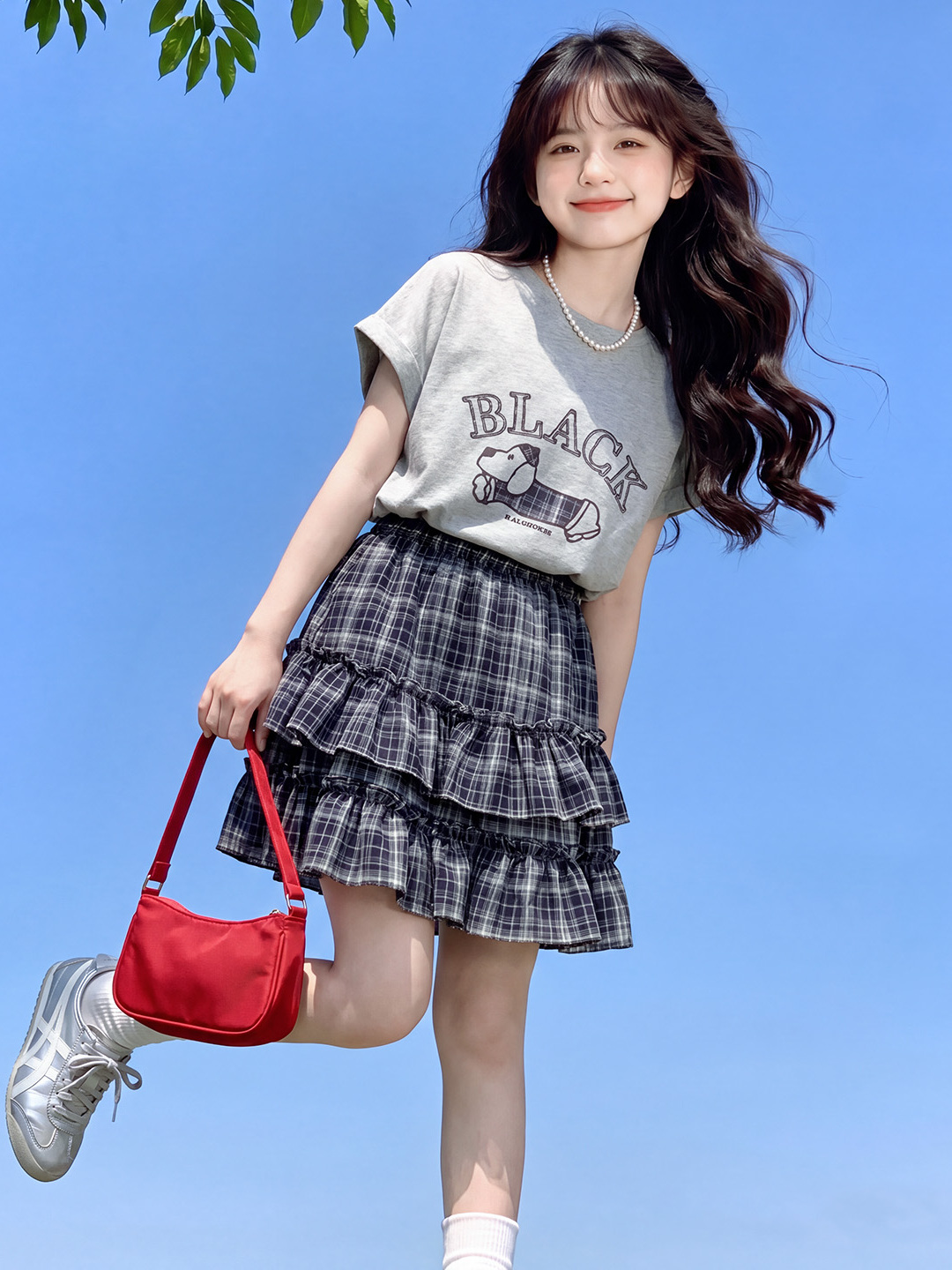 Summer Clothing Online - Completo estivo casual per ragazze, gonna