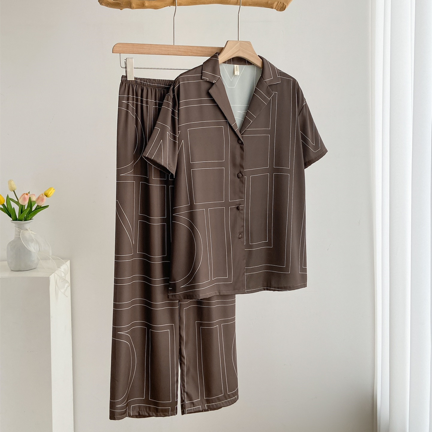 Summer House Clothing - Nuovo raso di lusso stampa pigiama
