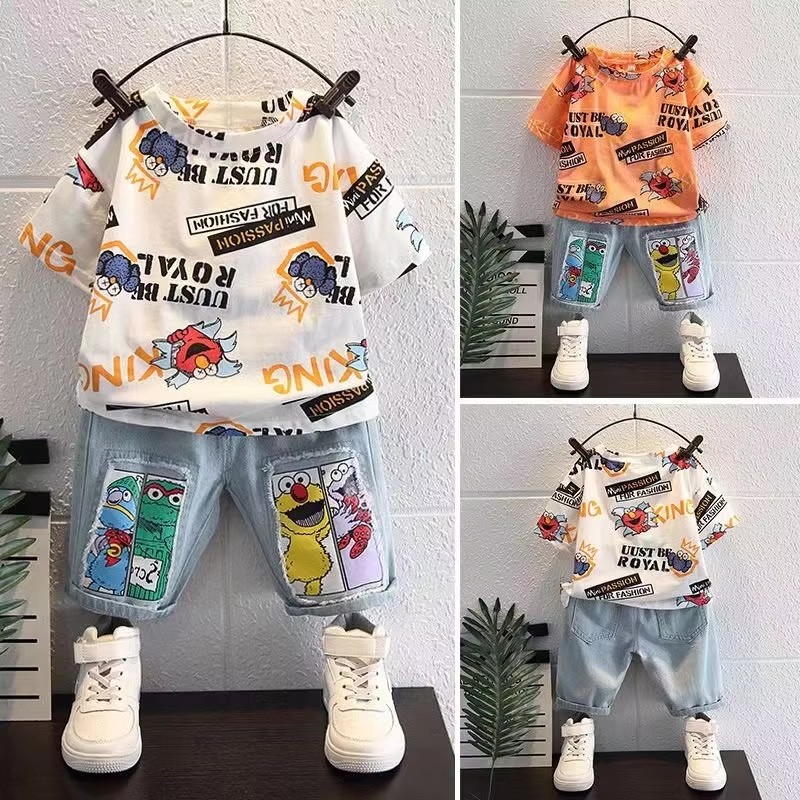 Summer Clothing Drawing For Kids - T-shirt in cotone a maniche corte