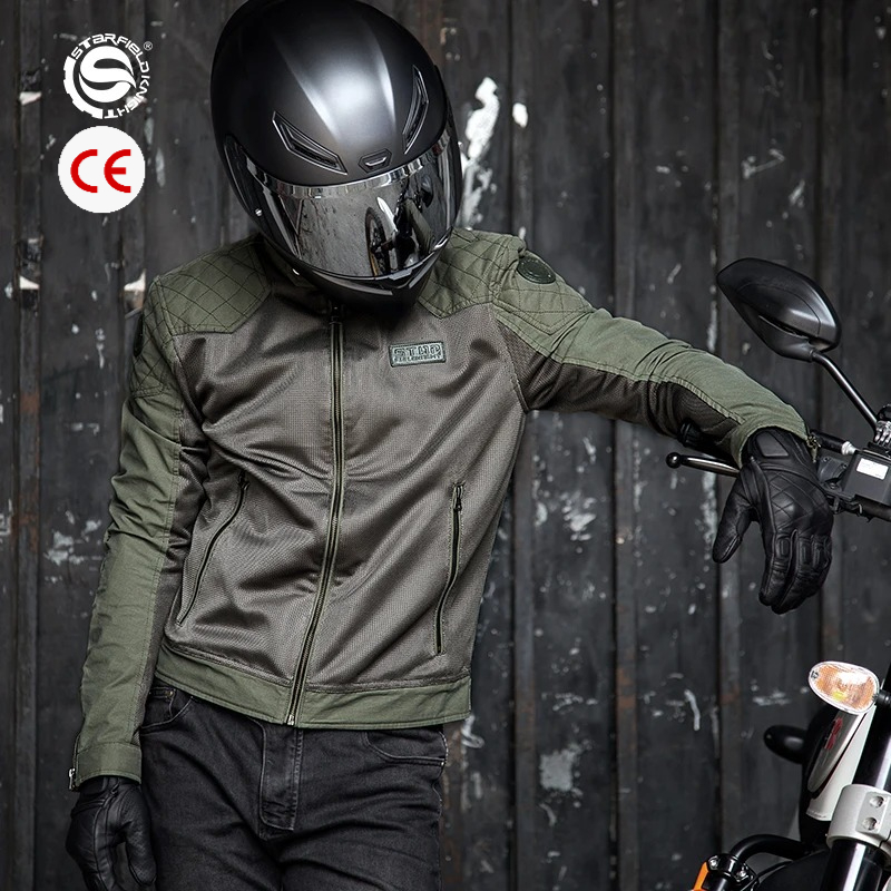 Summer Clothing Motorcycle - Giacca da Moto SFK Primavera/Estate in