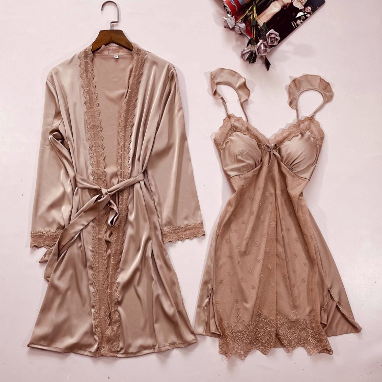 Summer House Clothing - 2 pezzi Nighty & Robe Suit