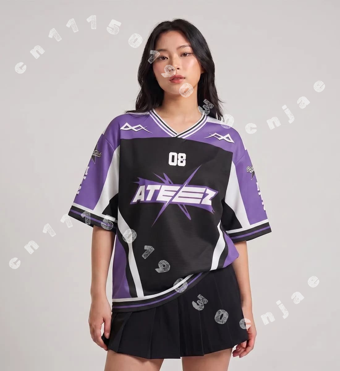 Summer Clothing Uk - Maglia K-pop ATEEZ per Donna e