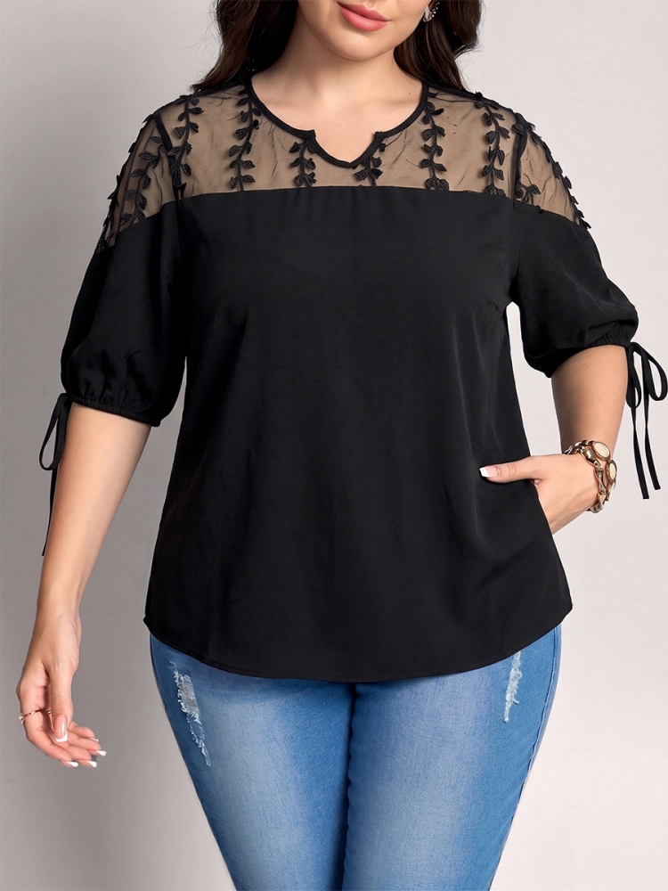 Xl Summer Clothing - T-shirt Casual da Donna Taglie Forti