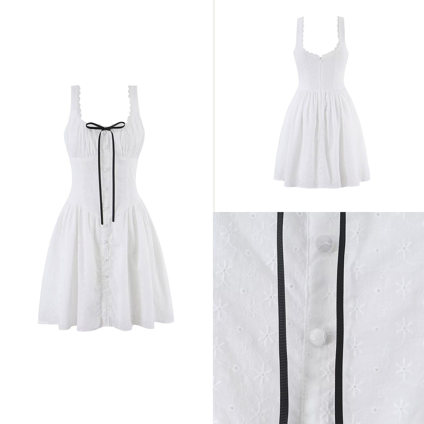 Summer Line Clothing Brand - Abito alla Moda con Bordo in