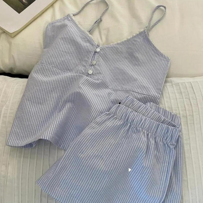 Summer House Clothing - Pantaloncini con bretelle con pigiama imbottito