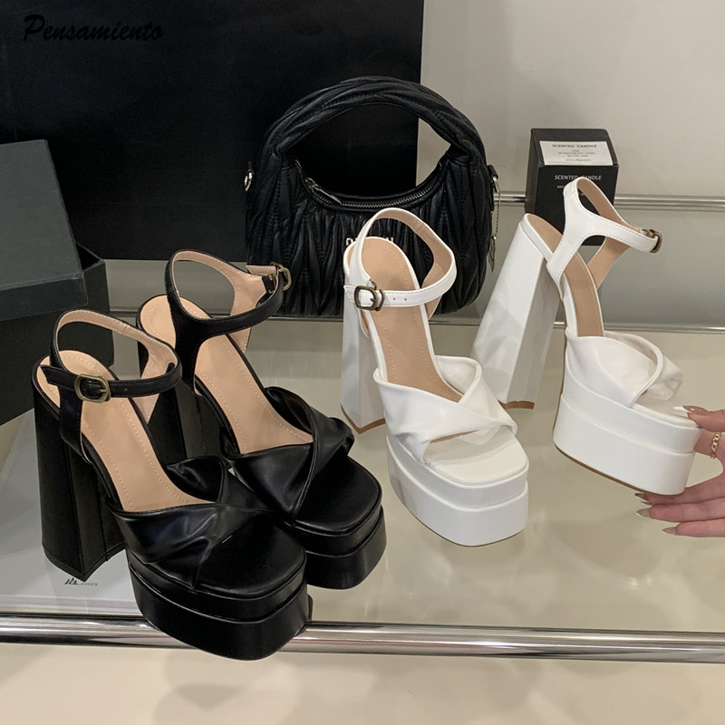 Summer Clothing Collection - Star style Fashion Doppia piattaforma Zeppe