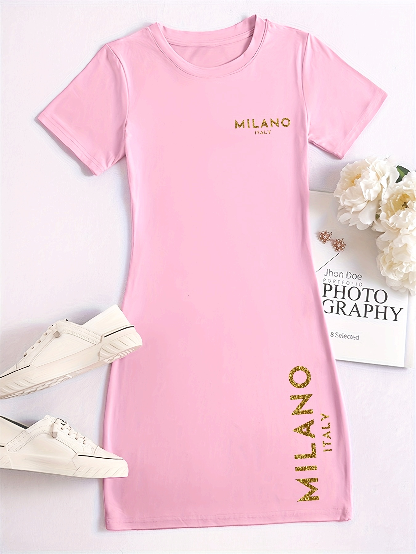 Summer Upf Clothing - Abito casual a maniche corte da