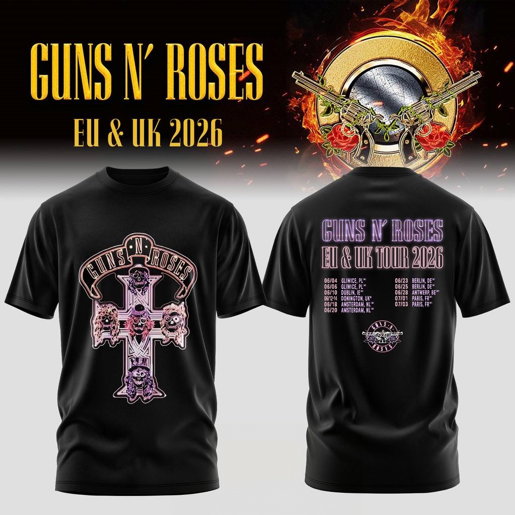 T-shirt Grafica Guns N' Roses  - Summer Clothing Uk Men recensione e prezzo