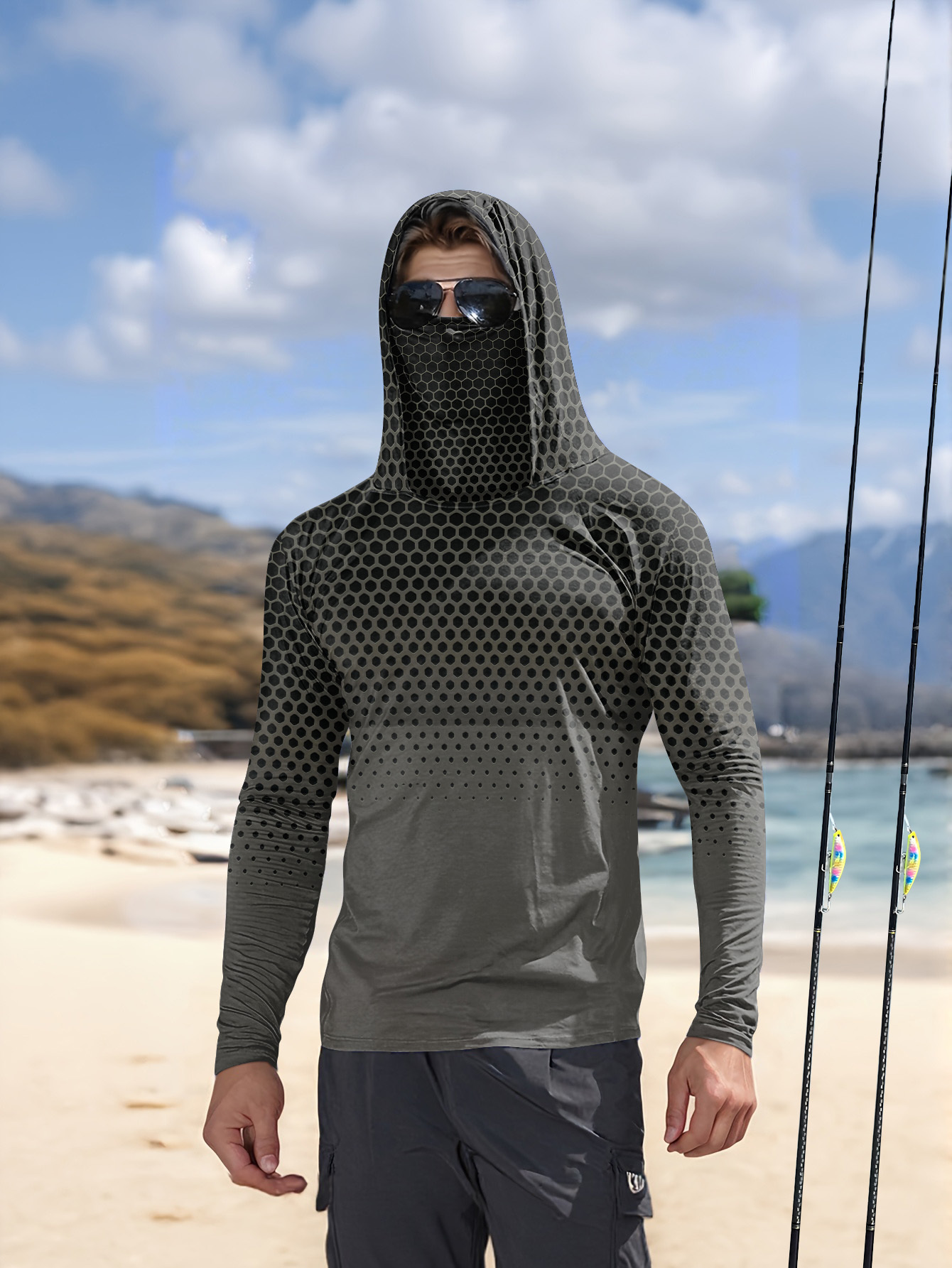 Camicia da Pesca con Cappuccio - Summer Clothing Mens recensione e prezzo