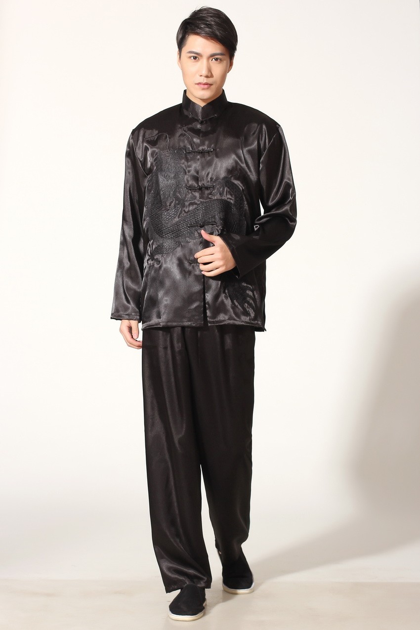 Abito Kung Fu in raso da uomo  - Xl Summer Clothing recensione e prezzo
