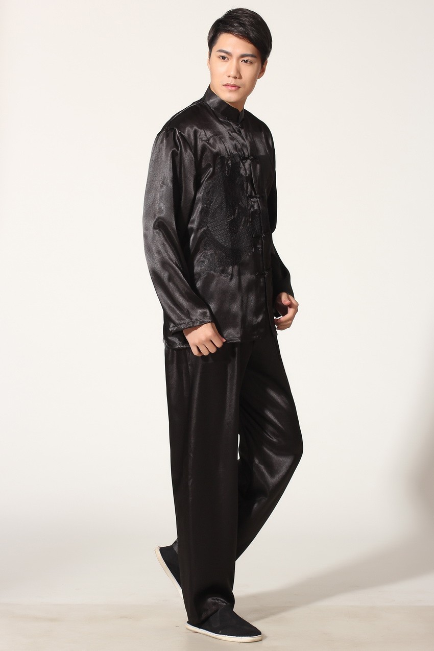 Abito Kung Fu in raso da uomo  - Xl Summer Clothing recensione e prezzo