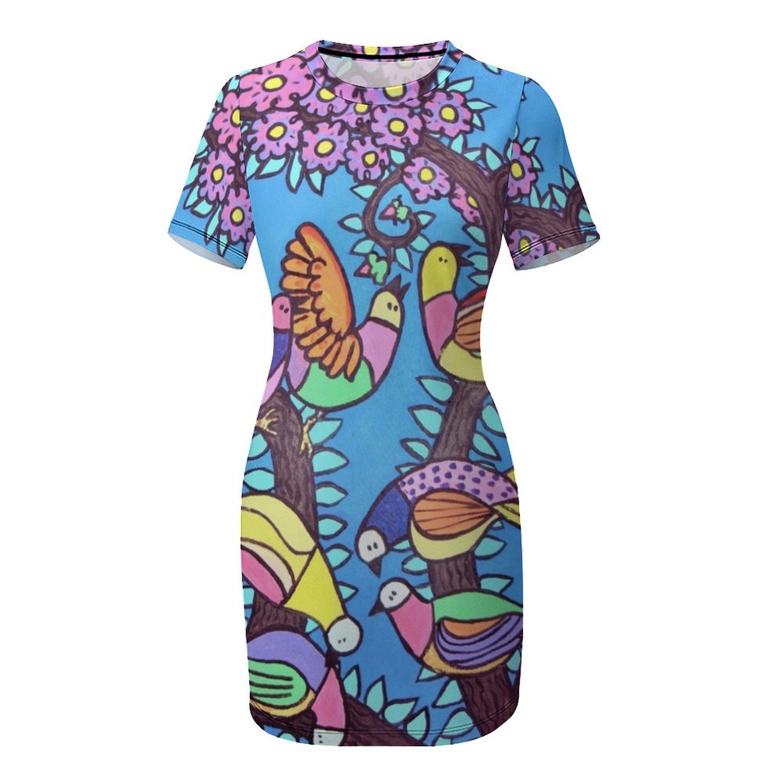 Abito a maniche corte Birds on - Summer Clothing Online recensione e prezzo
