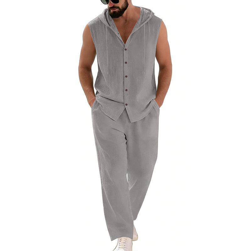 Completo casual da uomo in lin - Summer Clothing Mens recensione e prezzo