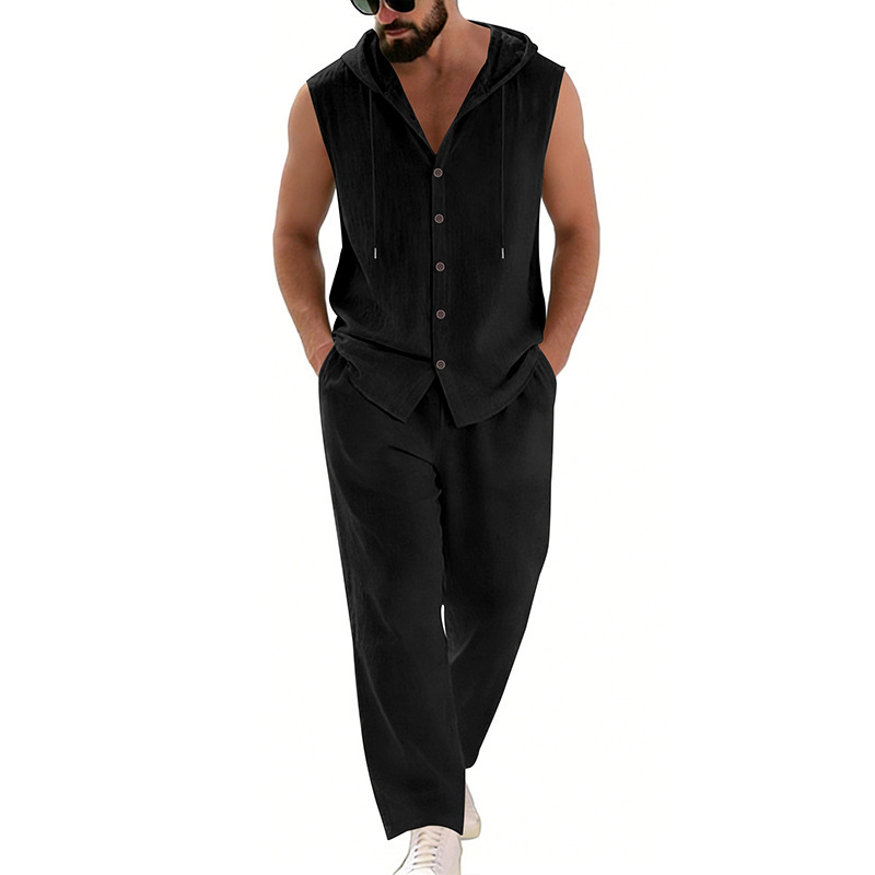 Completo casual da uomo in lin - Summer Clothing Mens recensione e prezzo