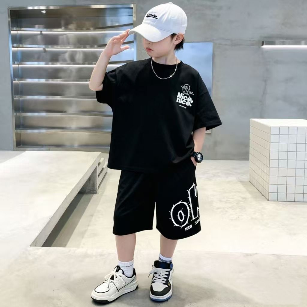 Set Estivo in Cotone per Ragaz - Summer Clothing Drawing For Kids recensione e prezzo