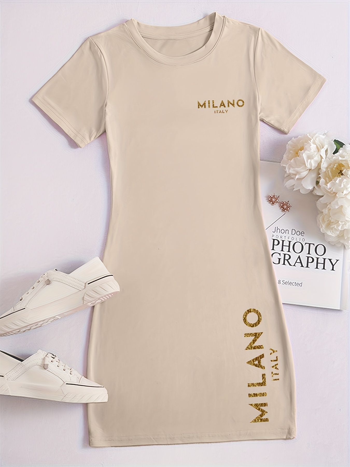 Abito casual a maniche corte d - Summer Upf Clothing recensione e prezzo