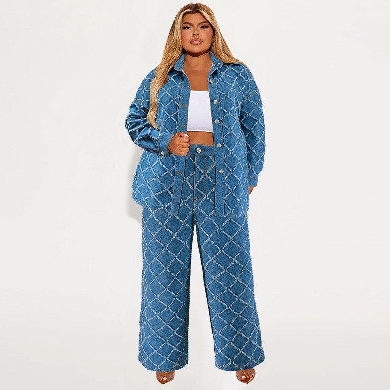 Wmstar Plus Size Denim Set a d - Summer Clothing Wholesale recensione e prezzo